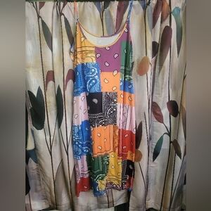 Colorful Patchwork Maxi Dress